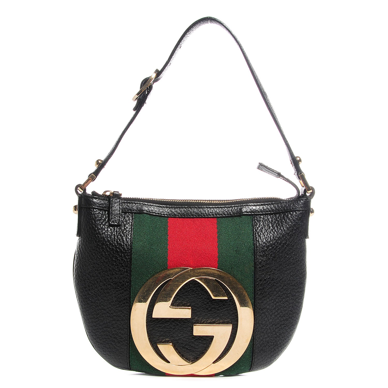 Gucci Leather Web Small Blondie Hobo Black 1 of 7