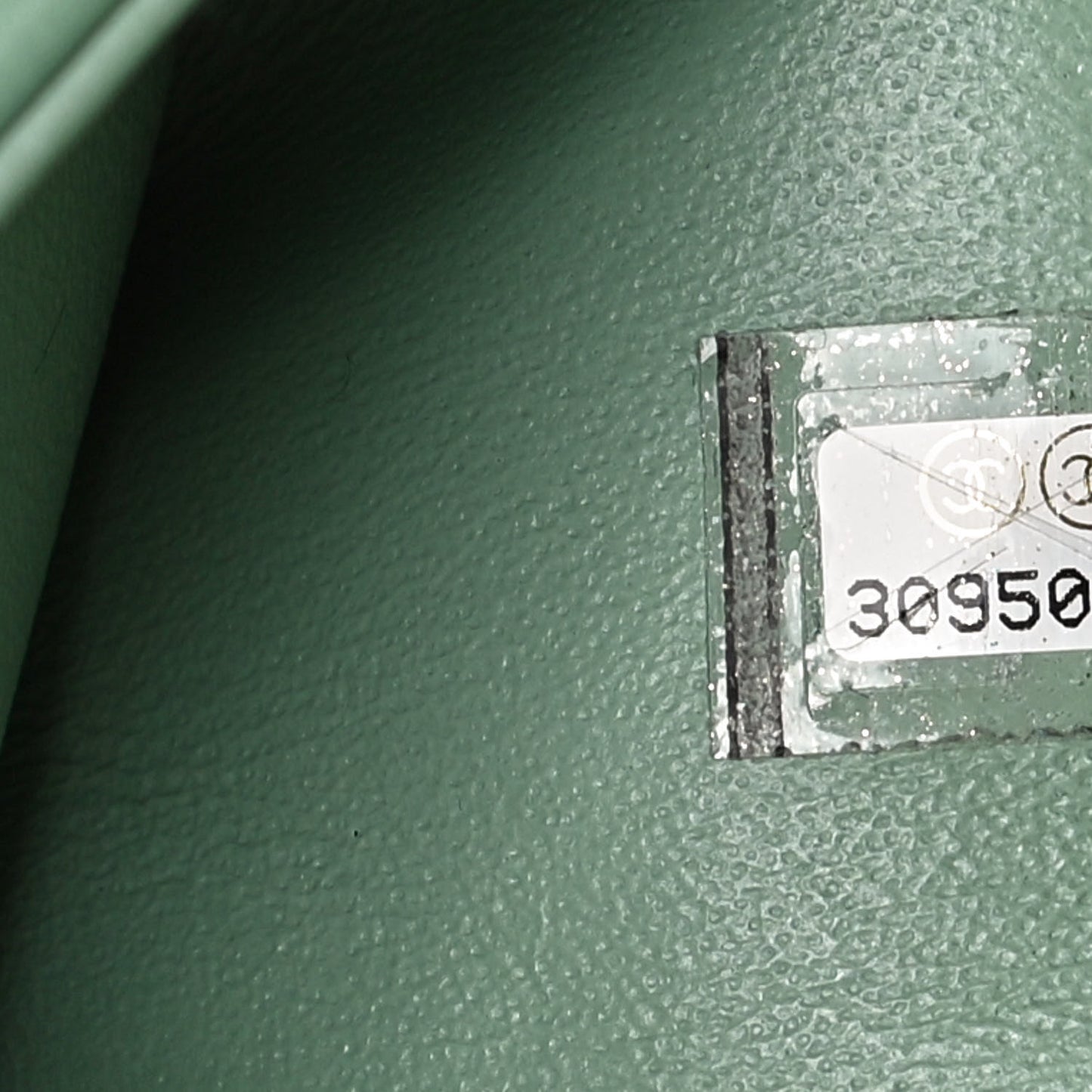 Lambskin Quilted Mini Rectangular Flap Light Green
