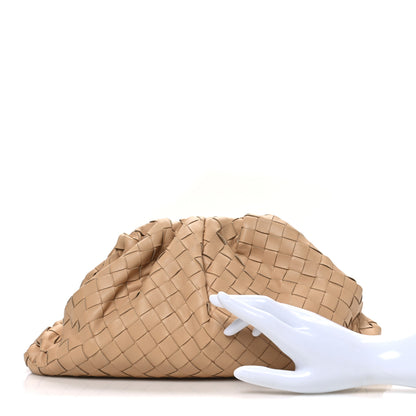 Bottega Veneta Nappa Maxi Intrecciato The Pouch Oversized Clutch Almond 2 of 11