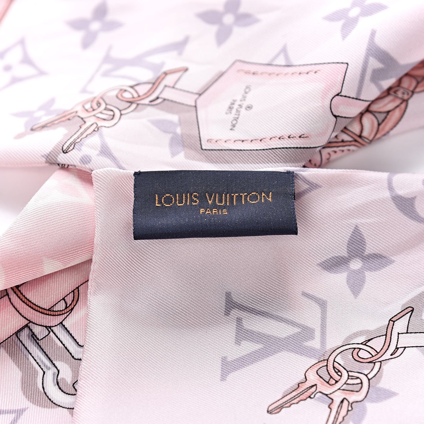 Silk Monogram Confidential Bandeau Light Pink