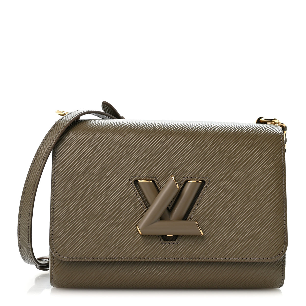 Epi Twist Shoulder Bag MM Smokey Brown