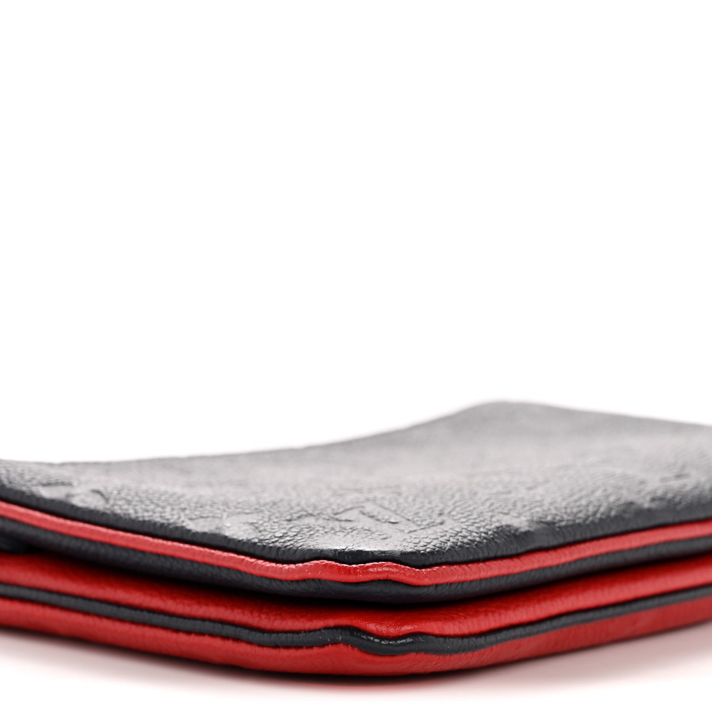 Empreinte Double Zip Pochette Marine Rouge