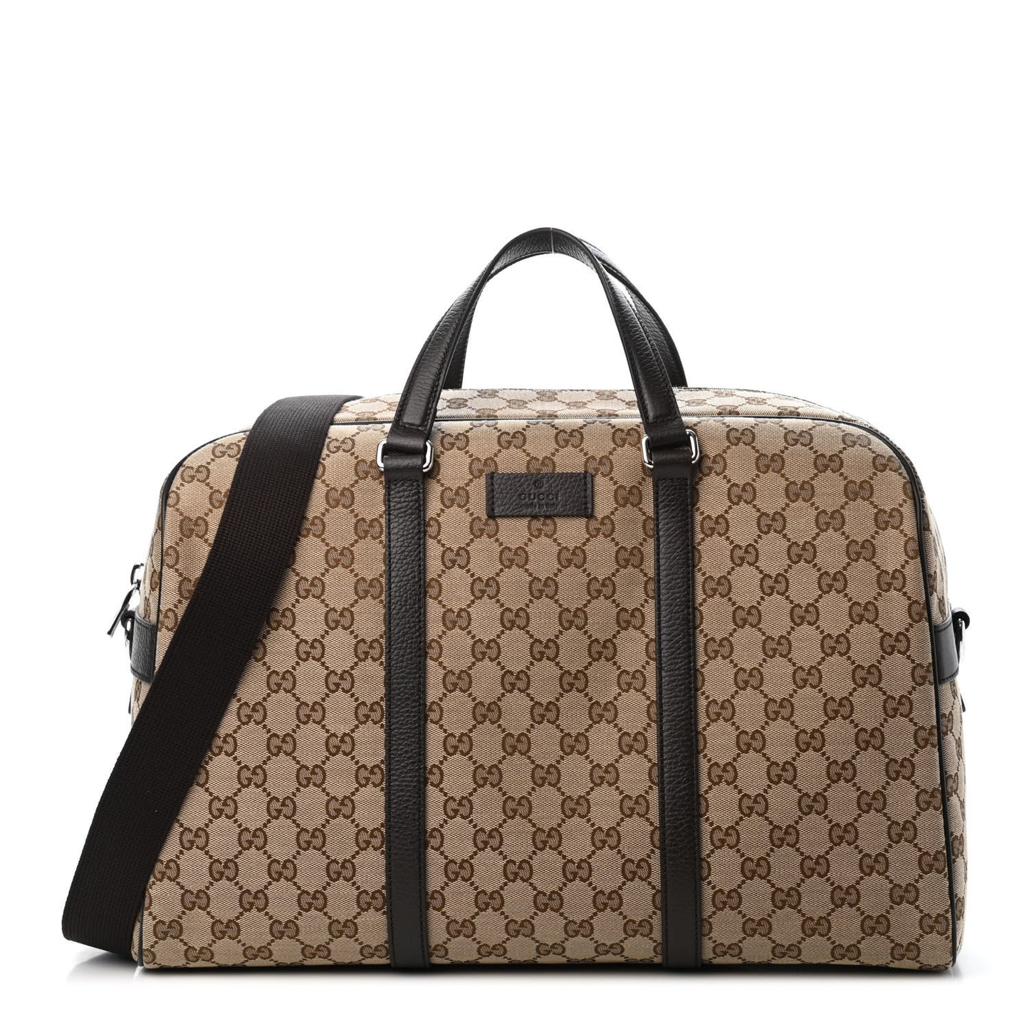 Monogram Dollar Calfskin Boston Duffle Bag Beige Ebony Testa di Moro Marrone Scuro