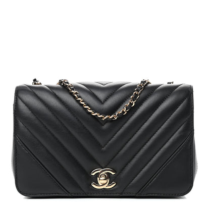 Chanel Calfskin Chevron Quilted Mini Statement Flap Black 1 of 4