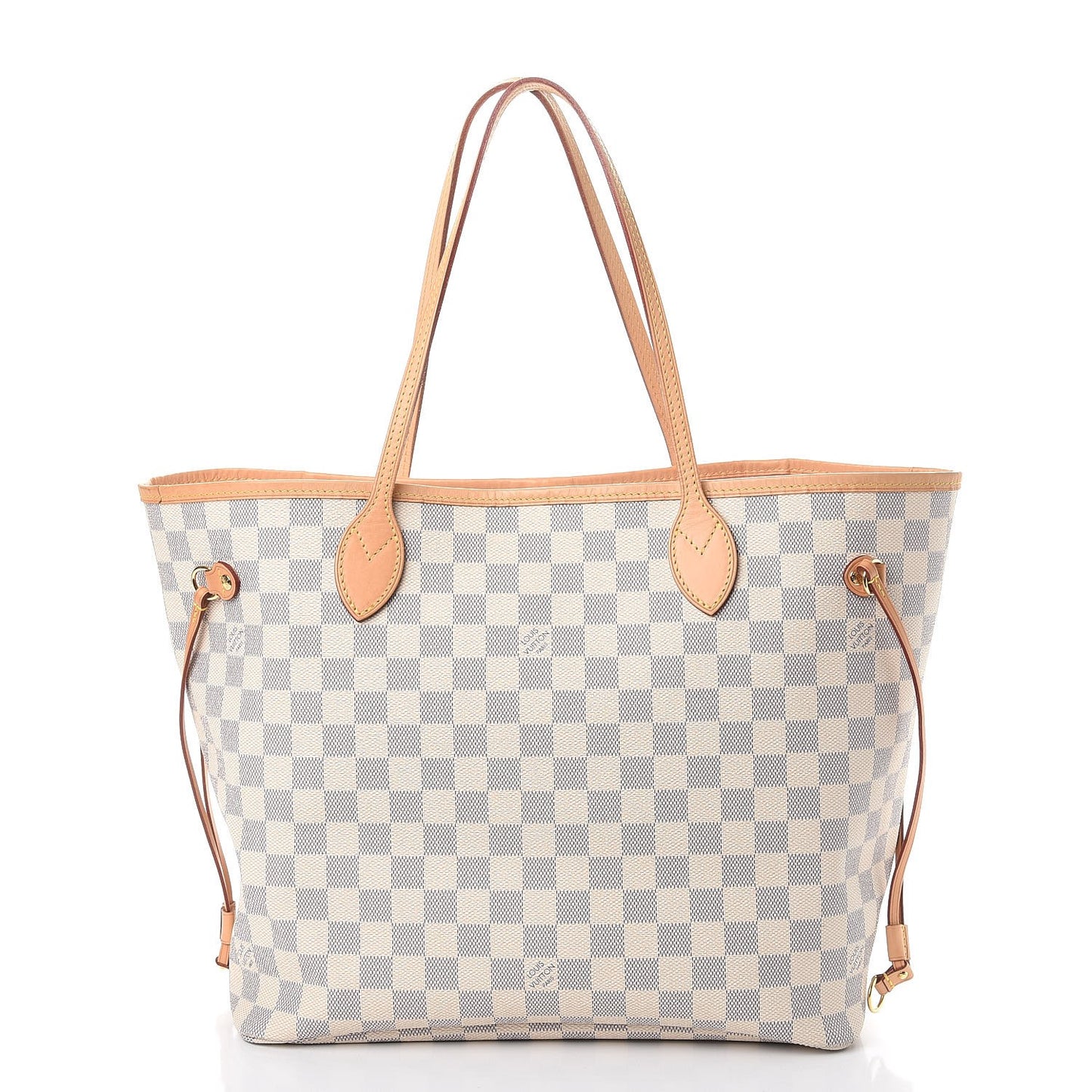 Damier Azur Neo Neverfull MM Rose Ballerine