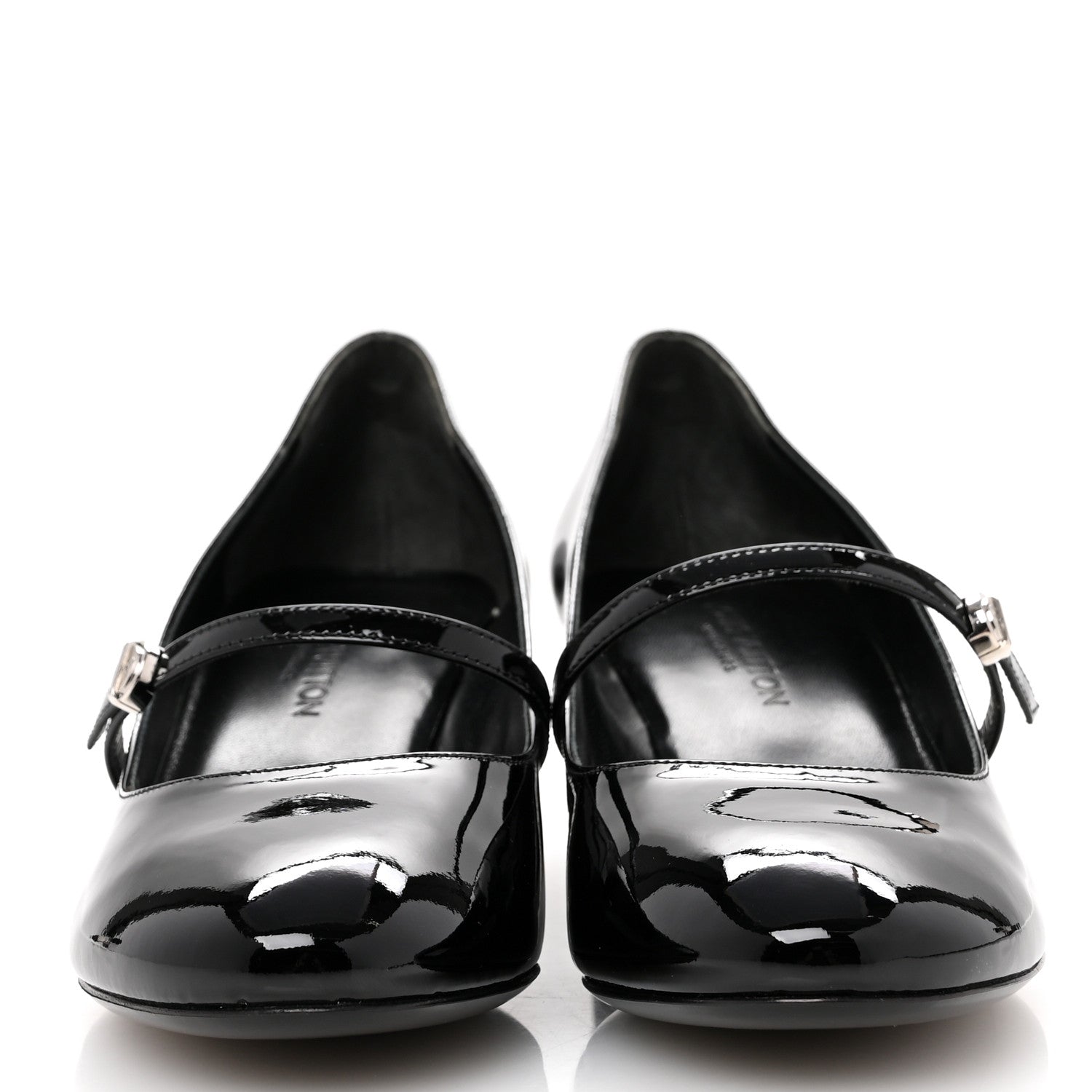 Louis Vuitton Patent Uniformes Silhouette 40mm Pumps 37 Black 3 of 9