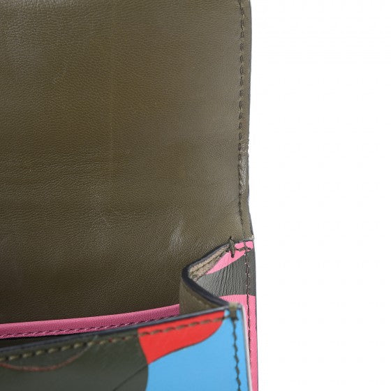 Nappa Canvas Camouflage Mini Glam Lock Rockstud Flap Multicolor