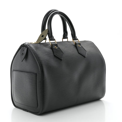 Louis Vuitton Epi Speedy 25 Black 3 of 10