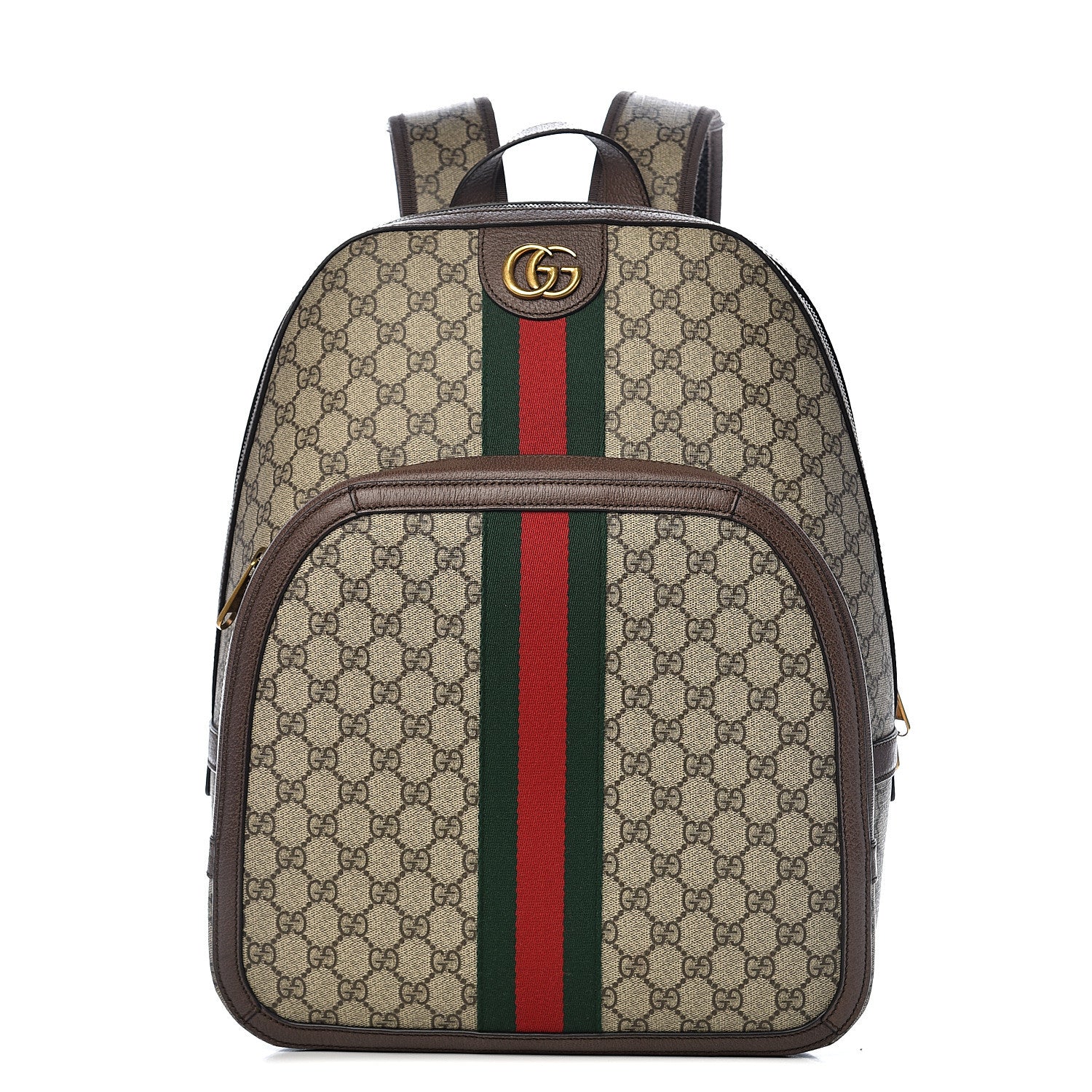 Gucci GG Supreme Monogram Medium Ophidia Day Backpack Brown 1 of 11
