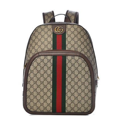 Gucci GG Supreme Monogram Medium Ophidia Day Backpack Brown 1 of 11