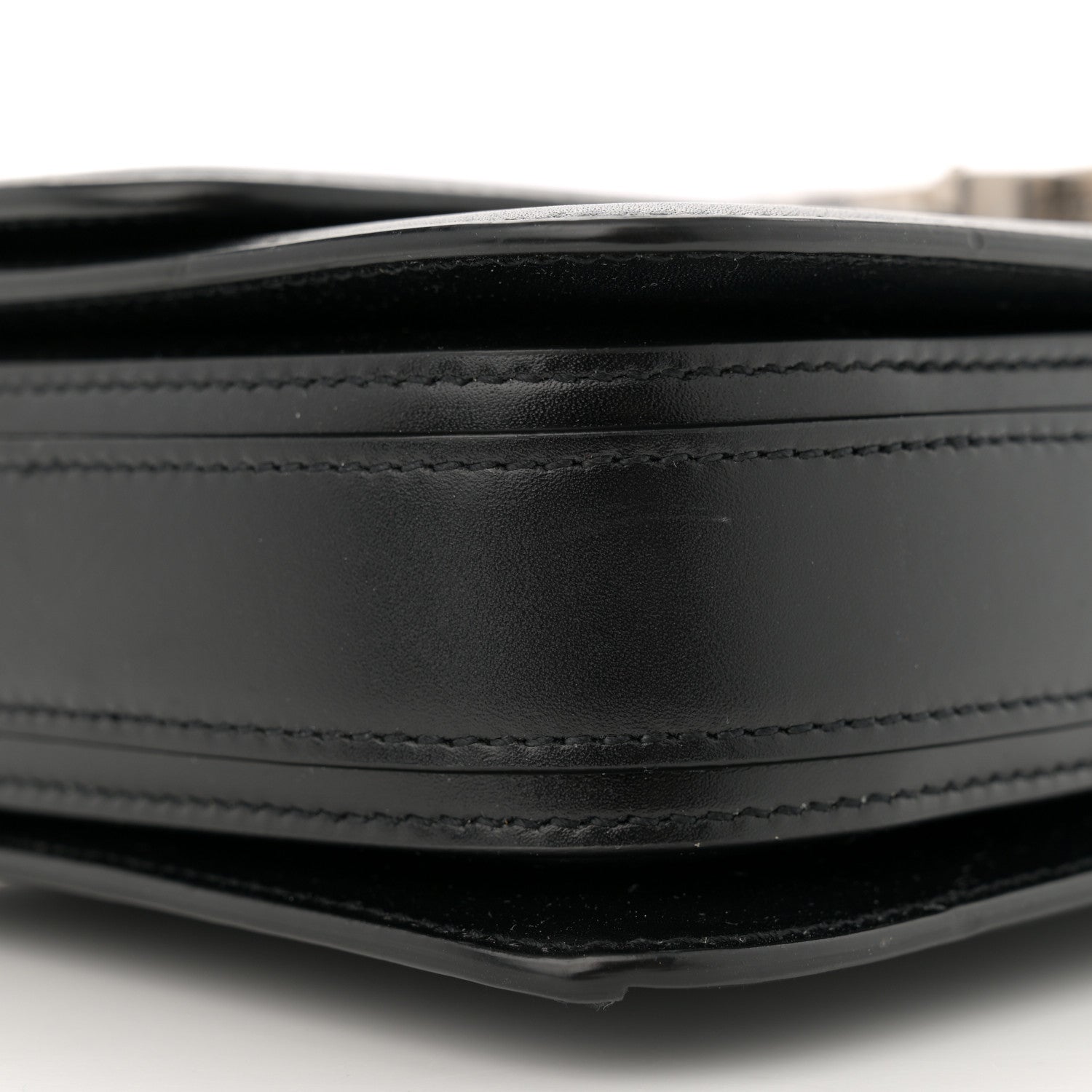 Saint Laurent Box Calfskin Monogram Medium Solferino Satchel Black 9 of 13