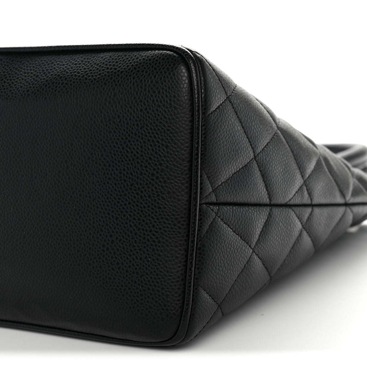 Caviar Quilted Medallion Tote Black