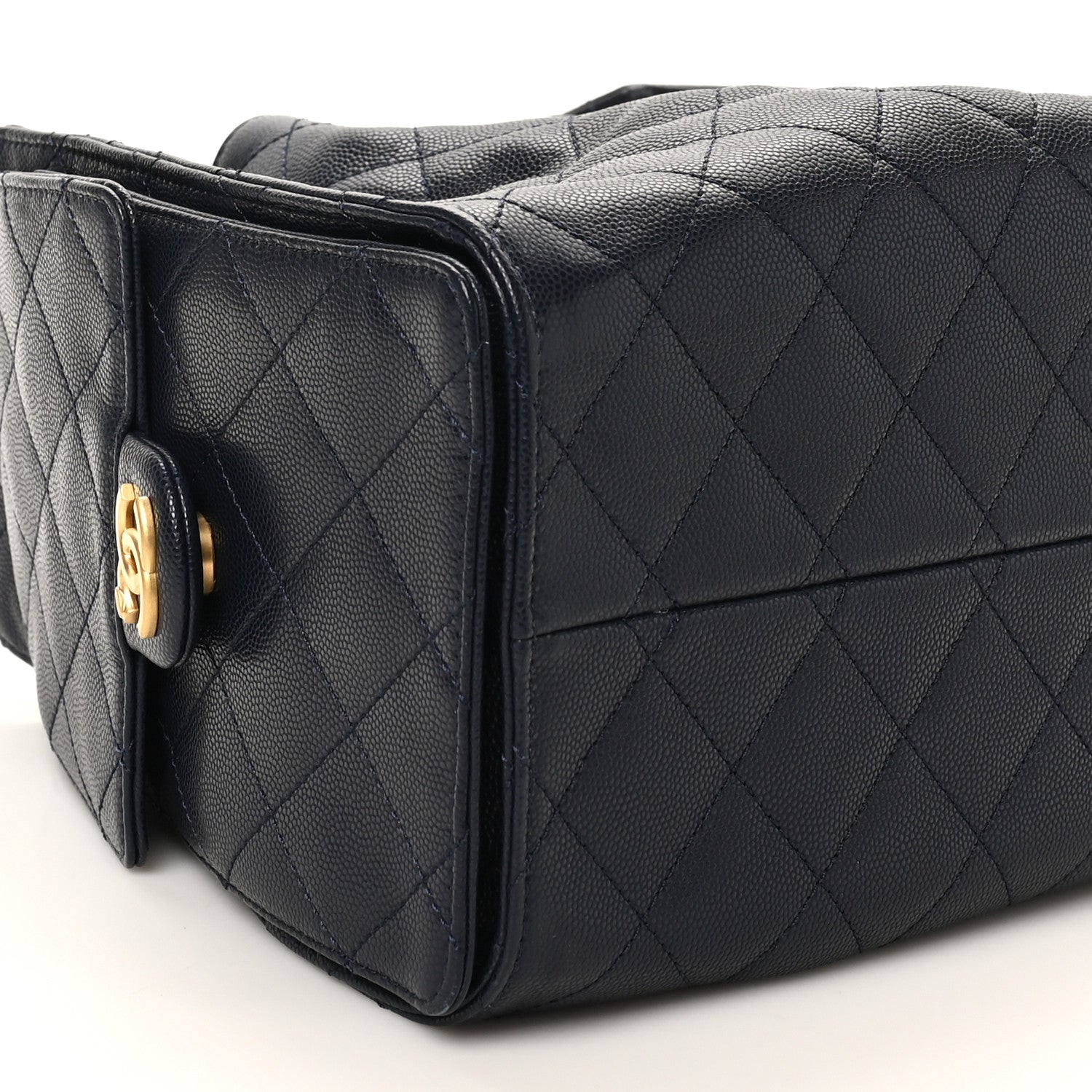 Chanel Caviar Quilted Small Chanel 25 Handbag Dark Navy 9 of 11