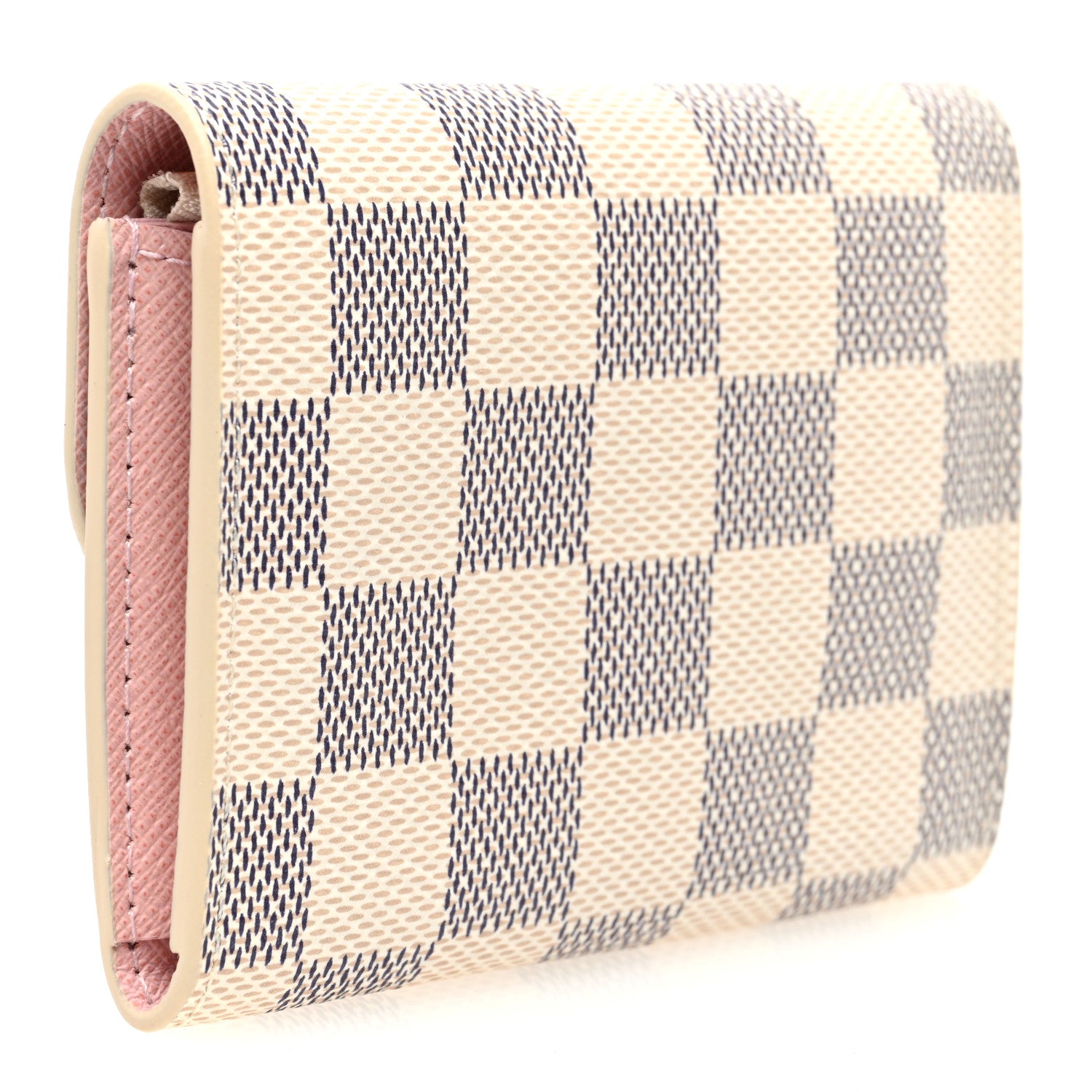 Louis Vuitton Damier Azur Rosalie Coin Purse Rose Ballerine 3 of 7