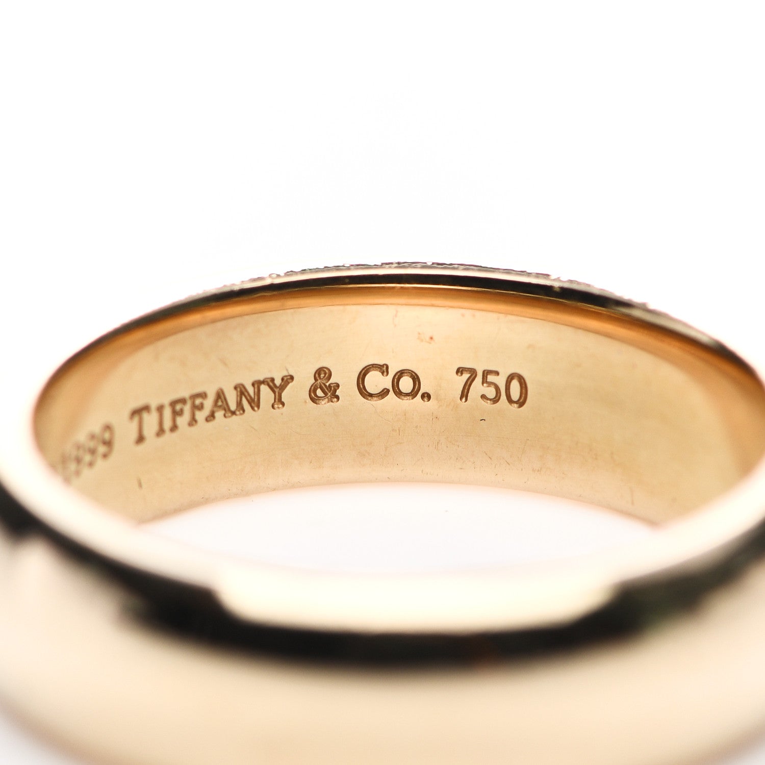 Tiffany 18K Yellow Gold 6mm Classic Wedding Band Ring 55 7.25 5 of 5