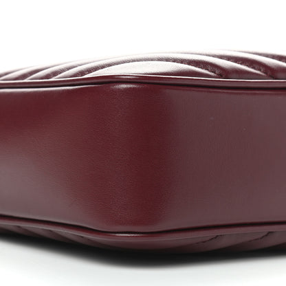 Saint Laurent Calfskin Matelasse Monogram Lou Camera Bag Dark Legion Red 8 of 10