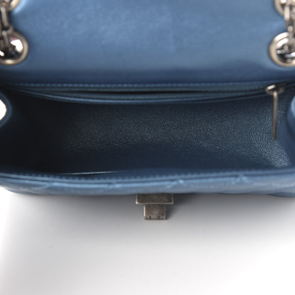 Chanel Metallic Sheepskin Quilted 2.55 Reissue Mini Flap Blue 5 of 10
