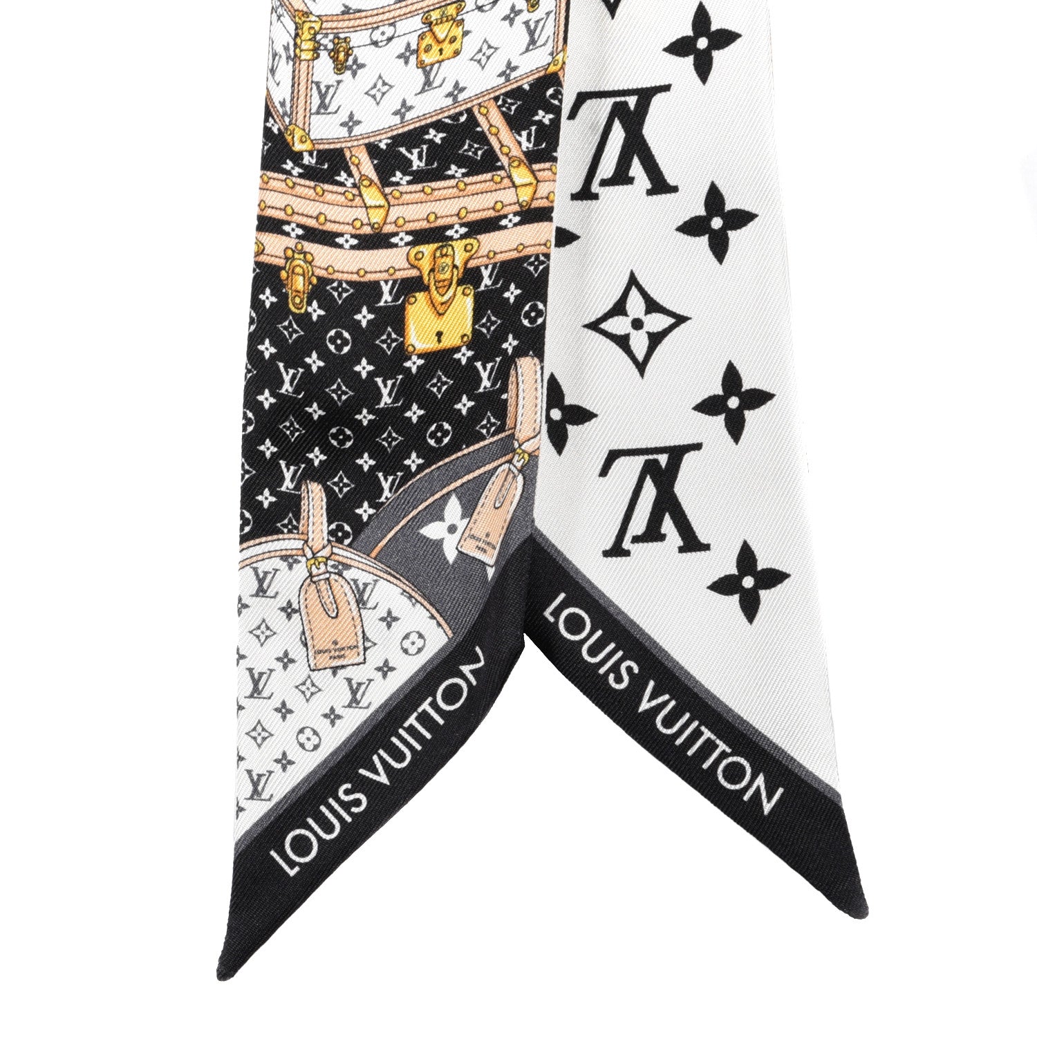 Louis Vuitton Silk Monogram Let's Go BB Bandeau Black 2 of 3