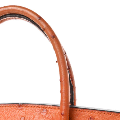 Hermes Ostrich Birkin 30 Orange 39 of 41
