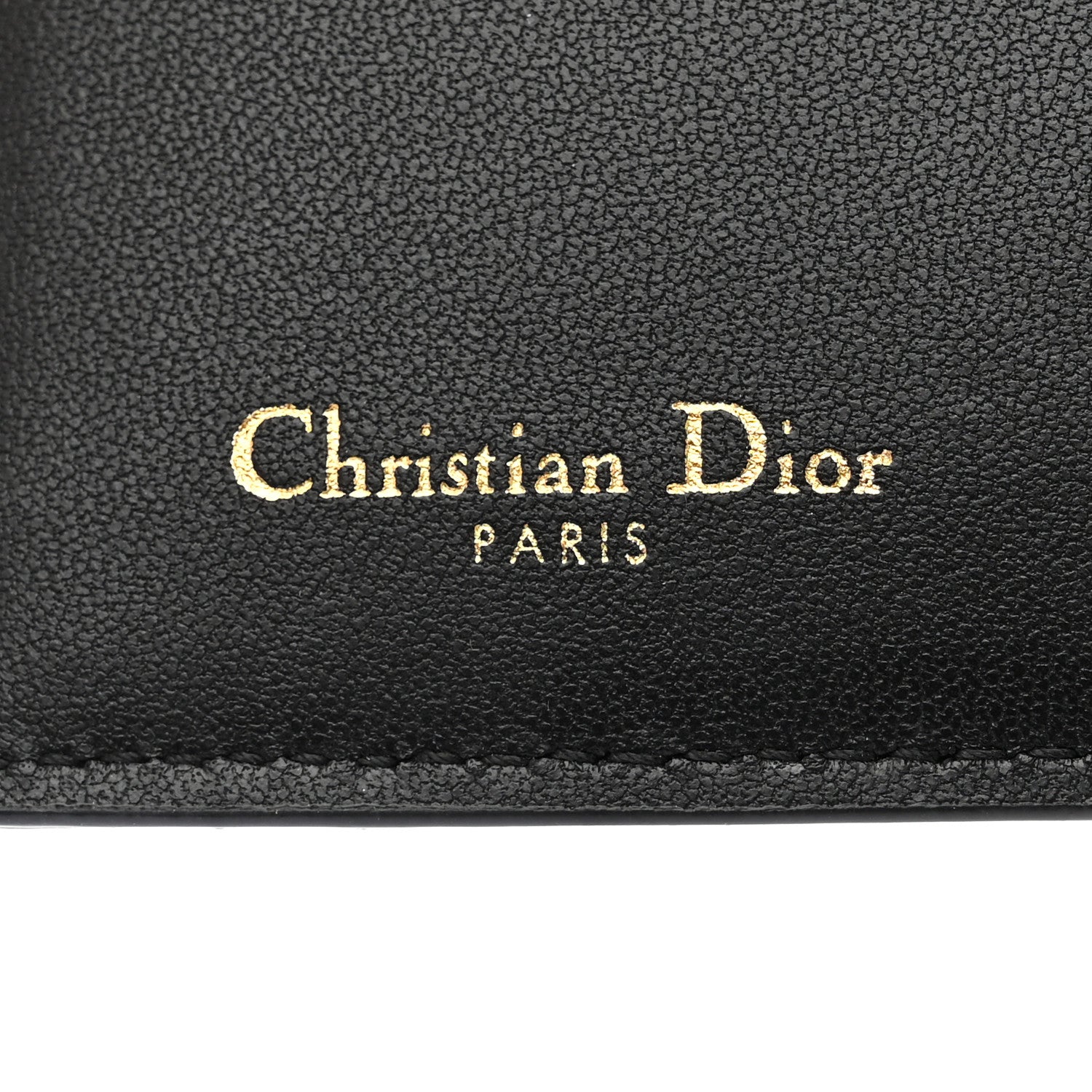 Christian Dior Grained Calfskin Supple Cannage Caro Dahlia Wallet Black 6 of 9