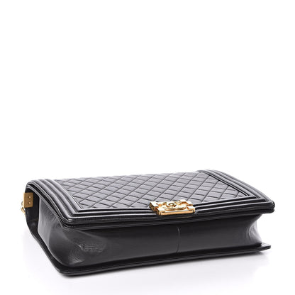 Chanel Lambskin Quilted Large Boy Flap Black 4 of 11