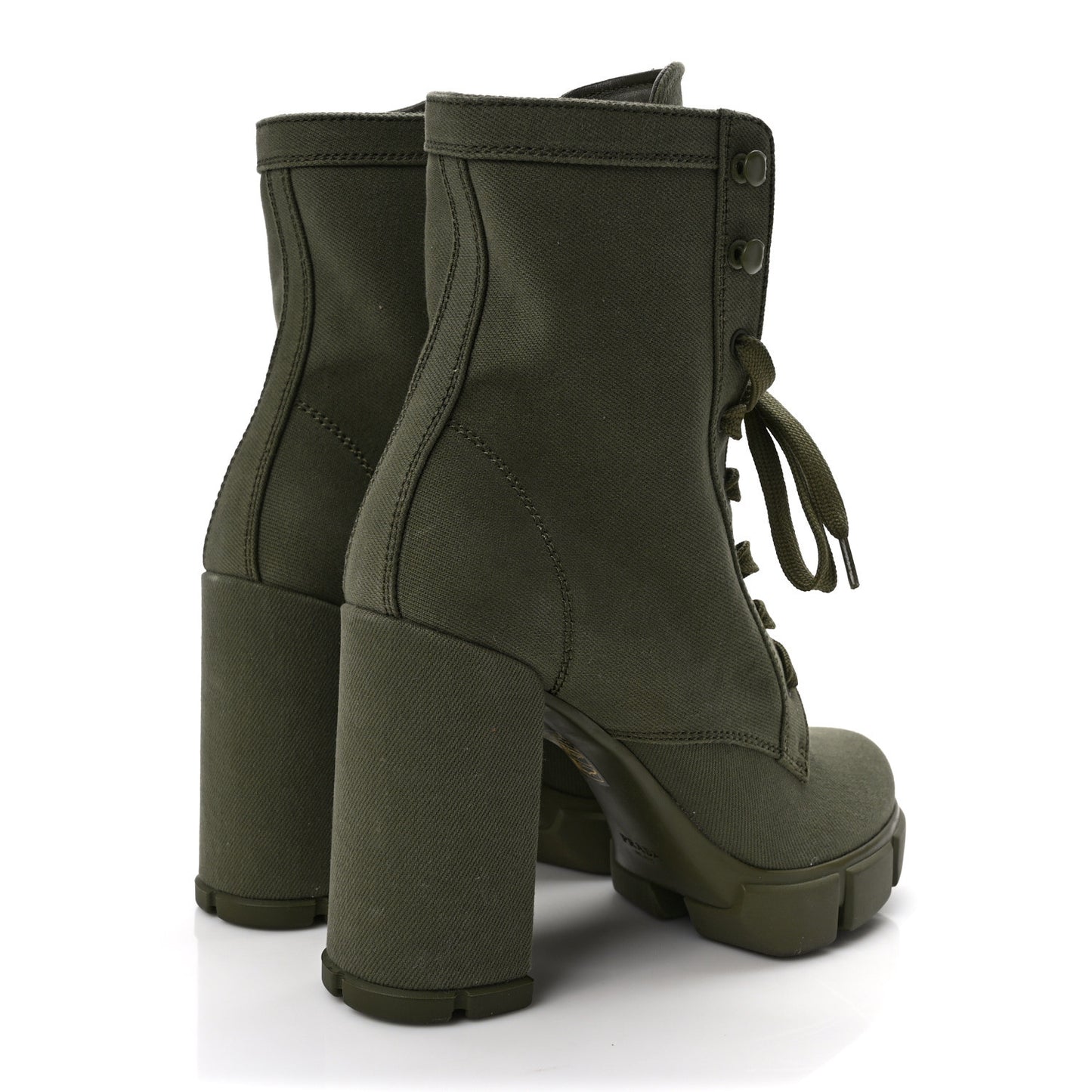 Washed Denim Lace Up 110mm Ankle Boots 39 Militare