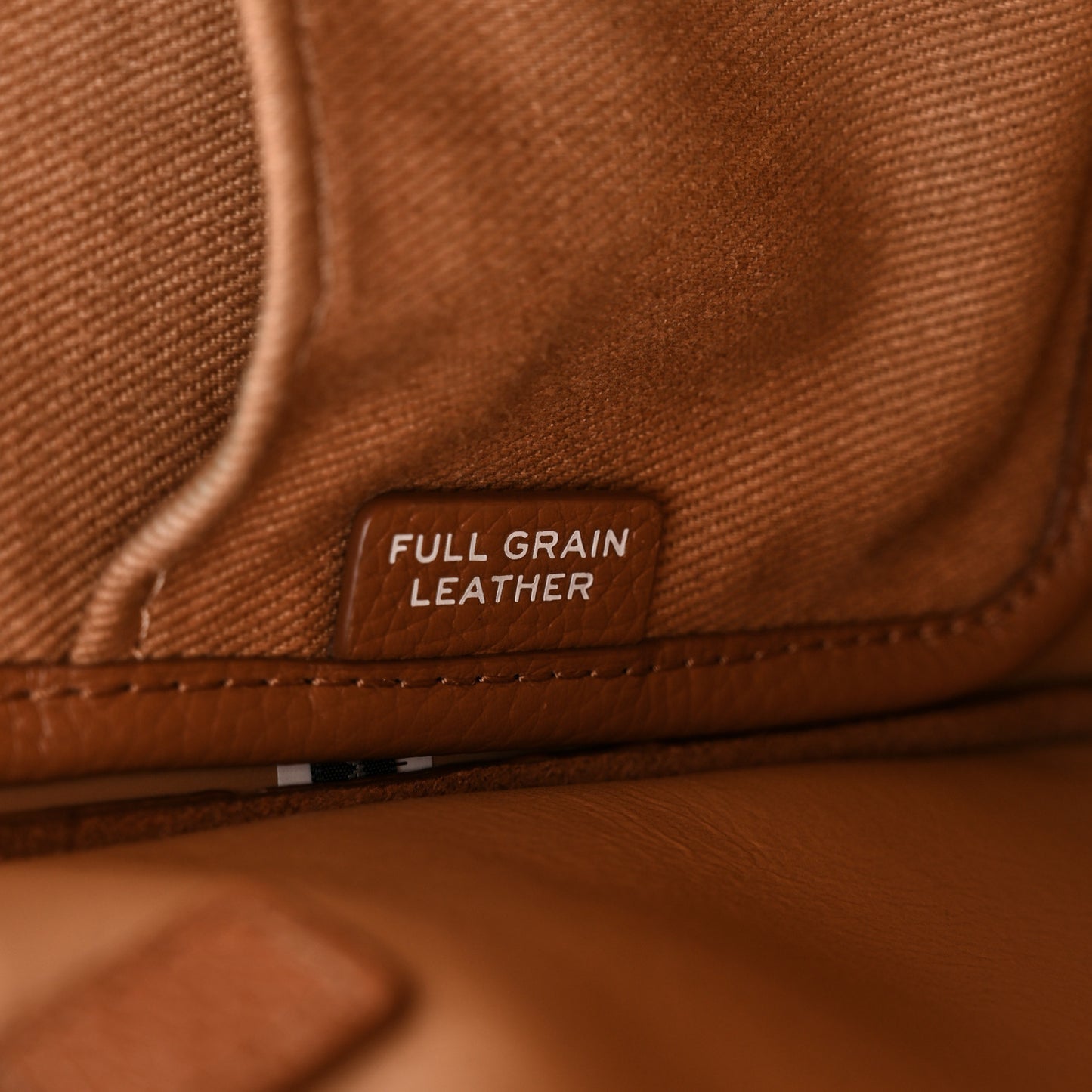 Grained Calfskin Mini The Tote Bag Argan Oil