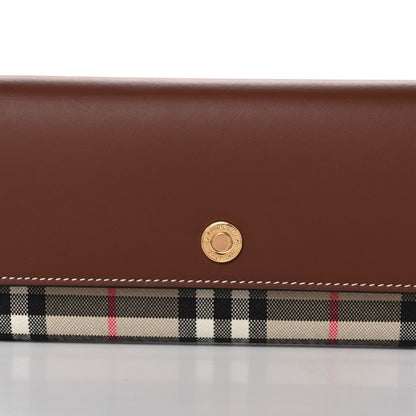 Burberry Vintage Check Grain Calfskin Halton Wallet Tan 8 of 12