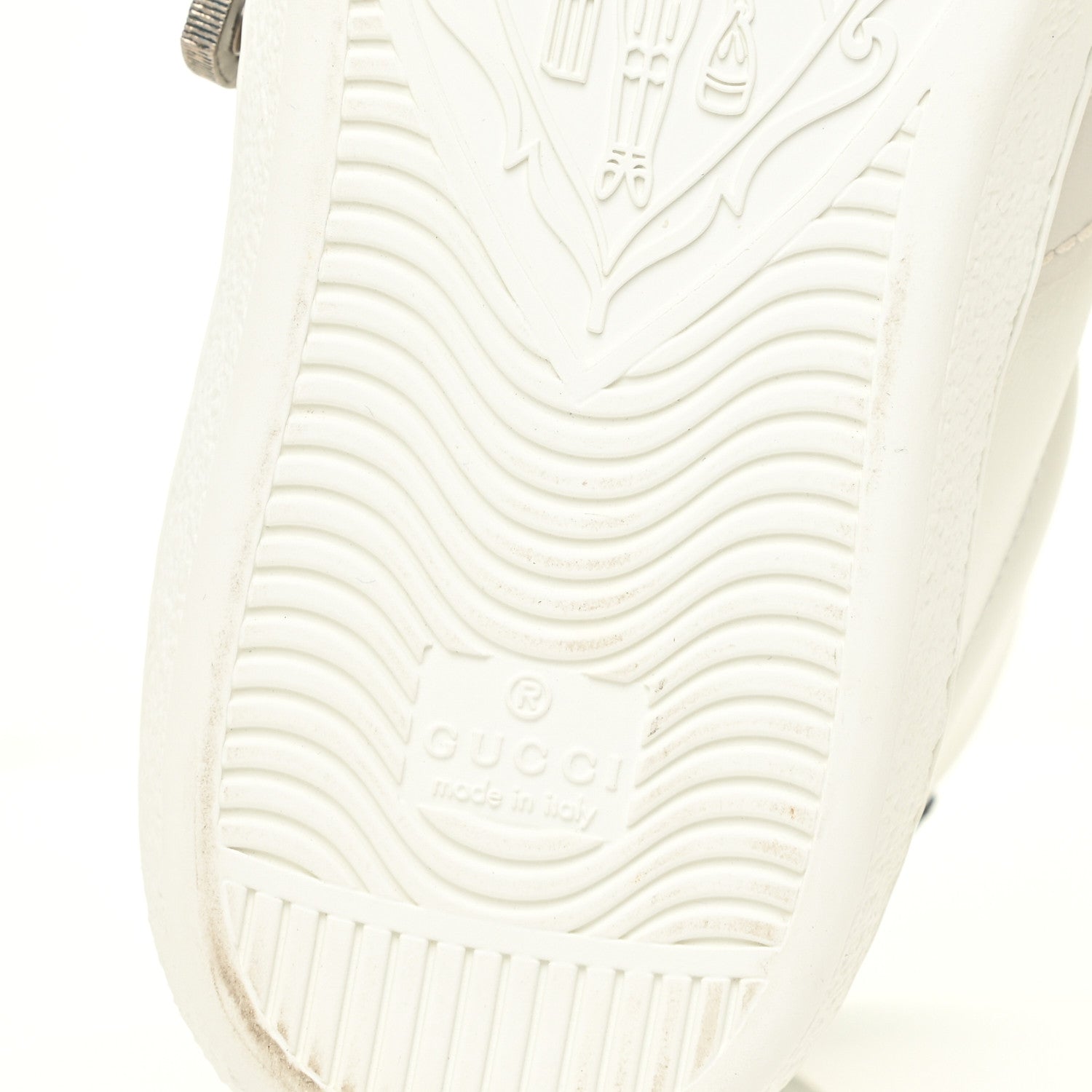 Gucci Calfskin Ayers Web Mens Dionysus High Top Sneakers 7 White 9 of 14