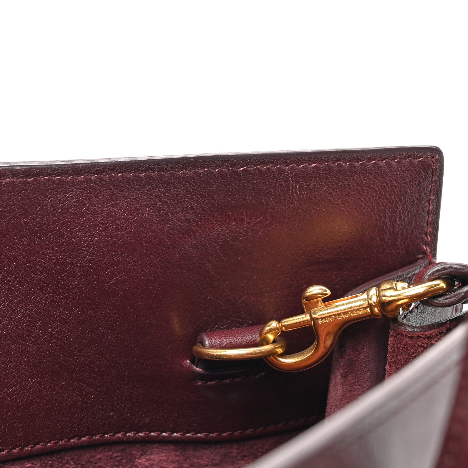 Saint Laurent Calfskin Small Sac De Jour Bordeaux 15 of 19