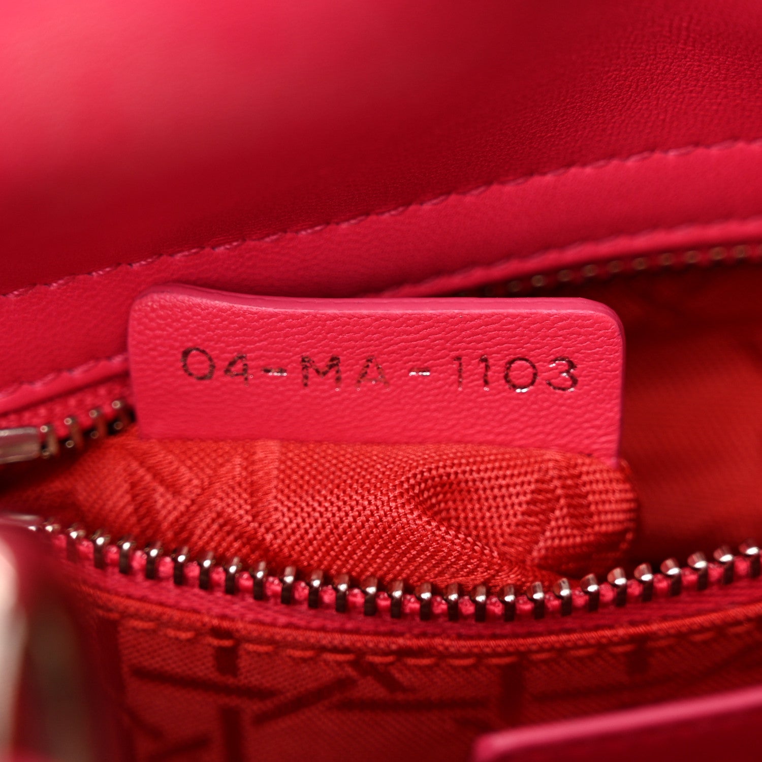 Christian Dior Lambskin Cannage Mini Lady Dior Fuchsia 7 of 13