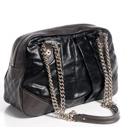 Marc Jacobs Mixed Quilted Bowler Dark Grey 3 of 9