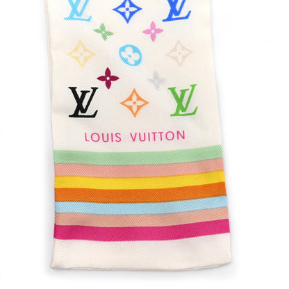Louis Vuitton Silk Monogram Multicolor Bandeau White 3 of 3