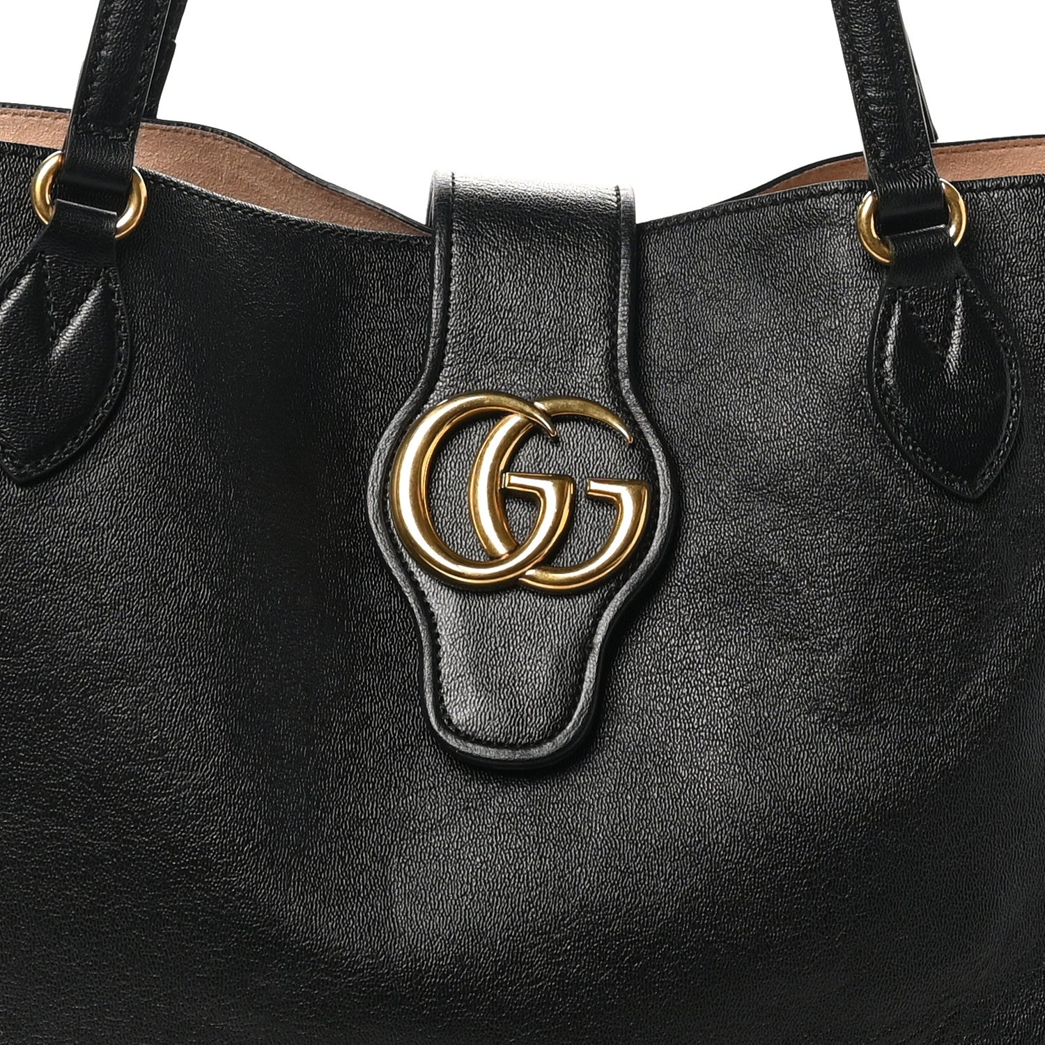 Gucci New Sakai Calfskin Lux Medium Dahlia Tote Black 1661663