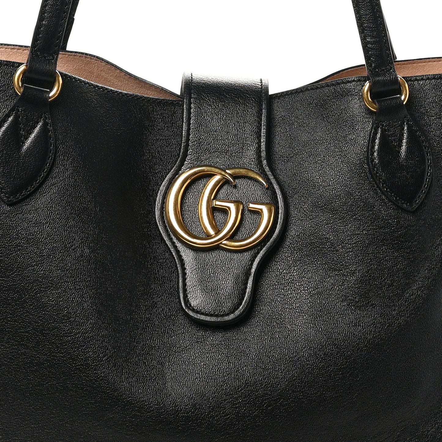 New Sakai Calfskin Lux Medium Dahlia Tote Black