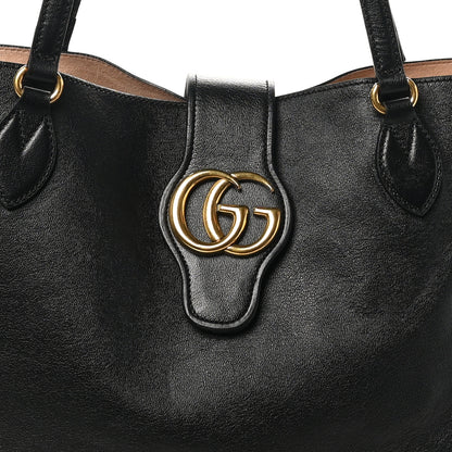 Gucci New Sakai Calfskin Lux Medium Dahlia Tote Black 9 of 11