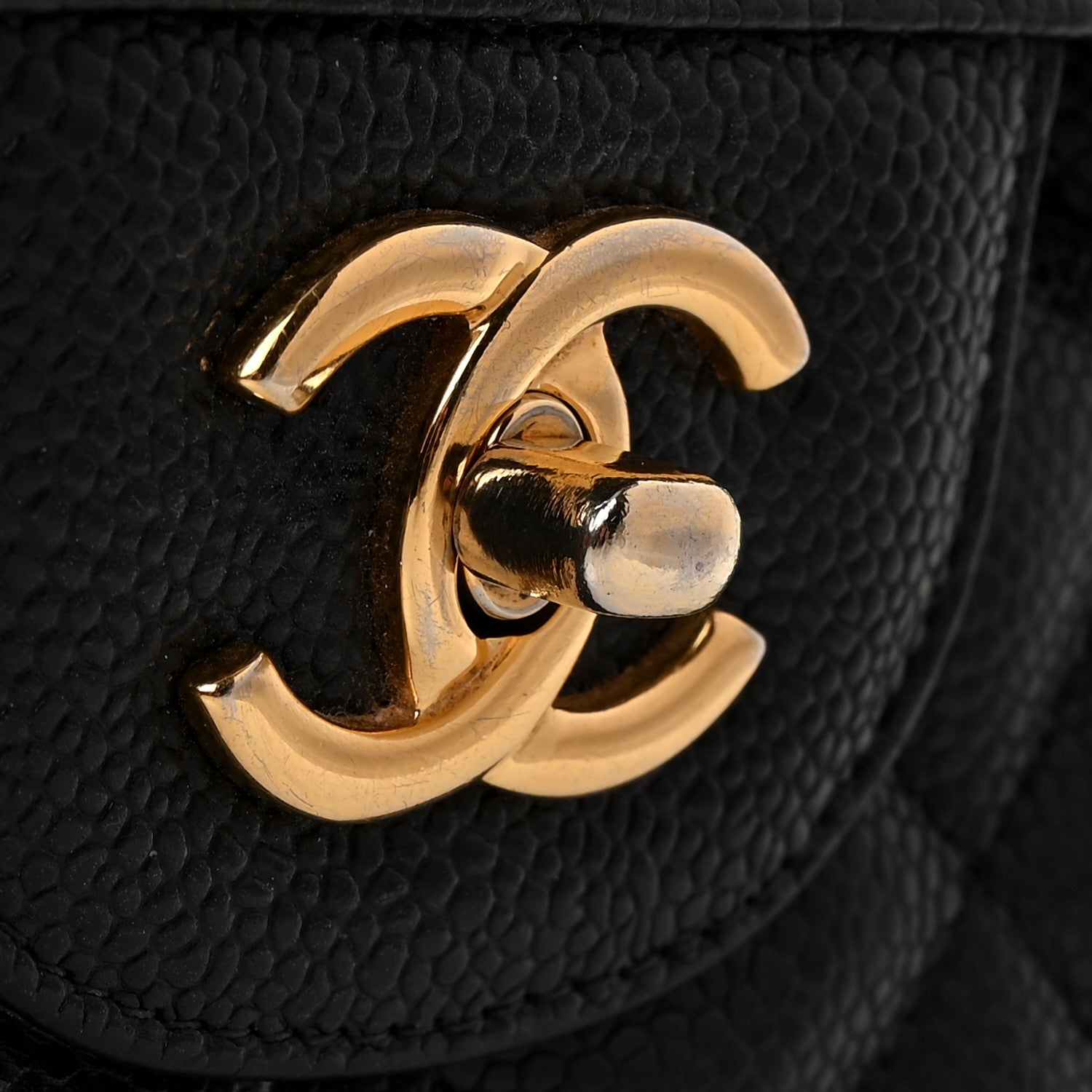 Chanel Caviar Quilted Jumbo Double Flap Black 11 of 16