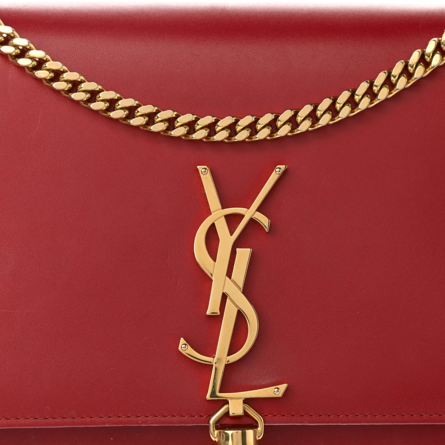 Smooth Calfskin Medium Classic Monogram Kate Tassel Satchel New Lipstick