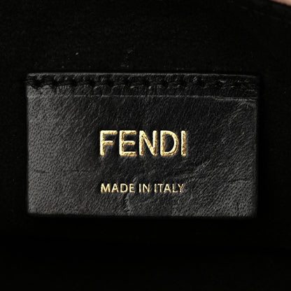 Fendi Soft Nappa Logo Small Drawstring Pouch Bag Rosa Quarzo Black 6 of 12
