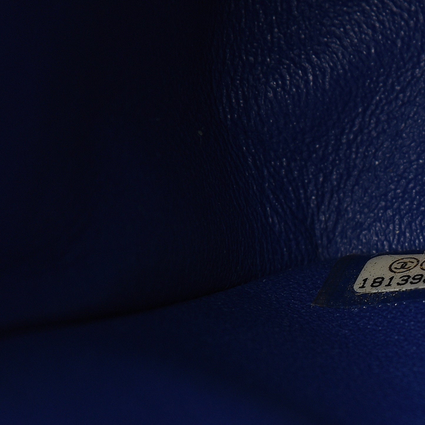 Lambskin Quilted Jumbo Double Flap Blue