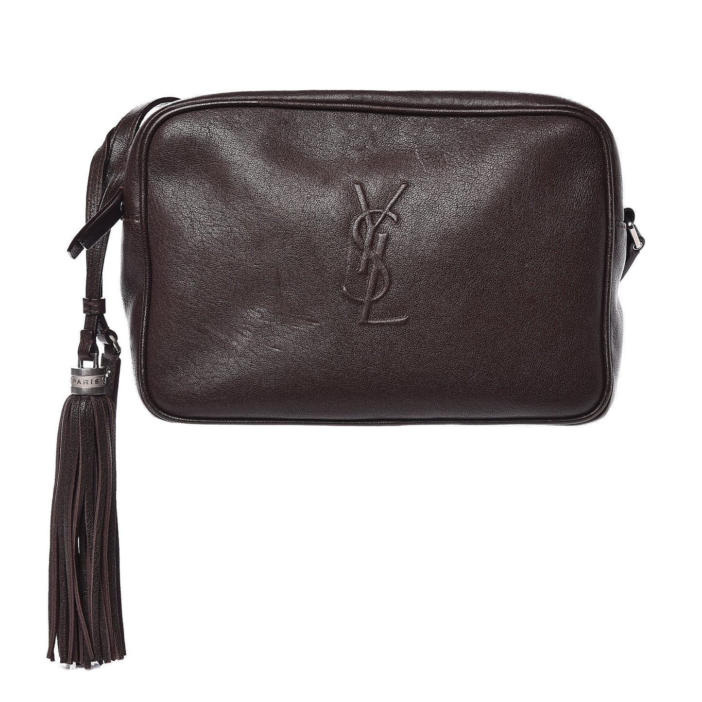 Lambskin Monogram Small Lou Camera Bag Black Tulipe