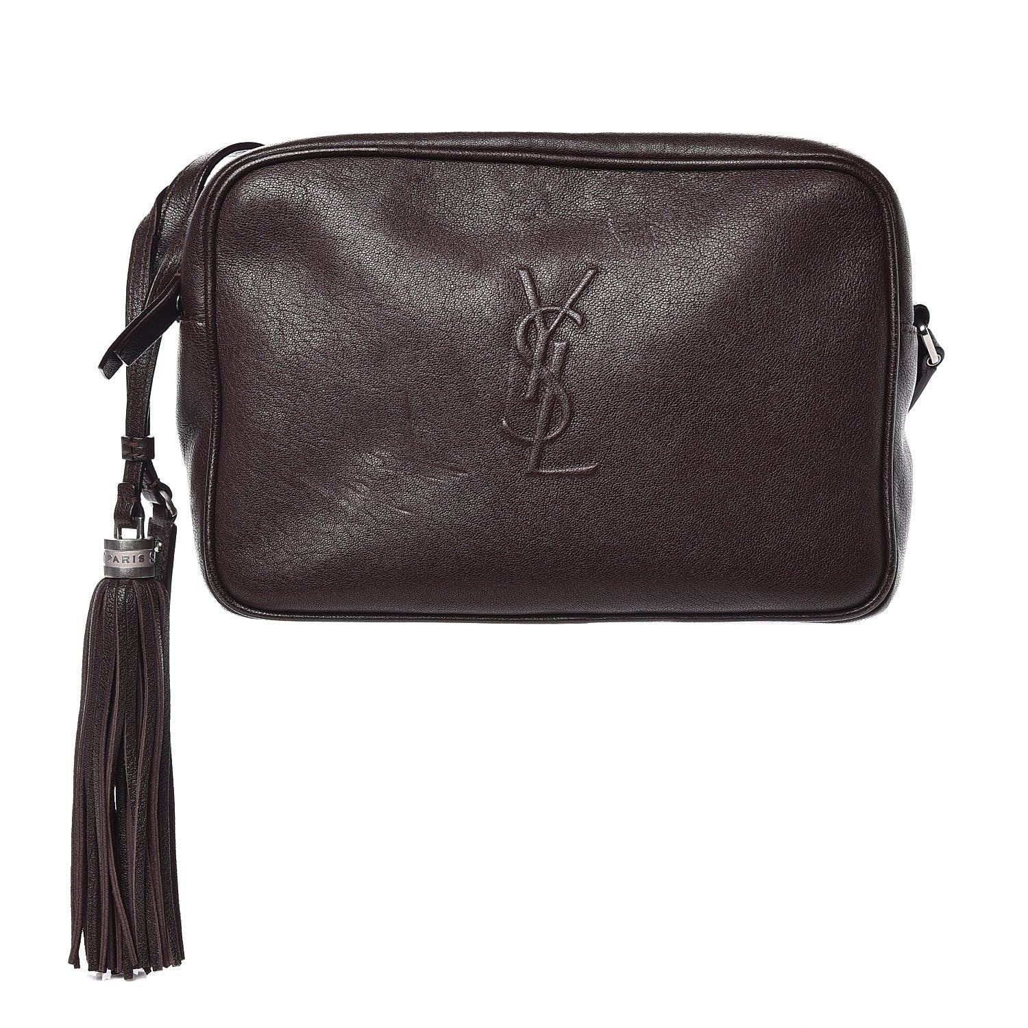 Saint Laurent Lambskin Monogram Small Lou Camera Bag Black Tulipe 1 of 9