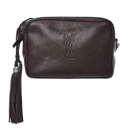 Saint Laurent Lambskin Monogram Small Lou Camera Bag Black Tulipe 1 of 9