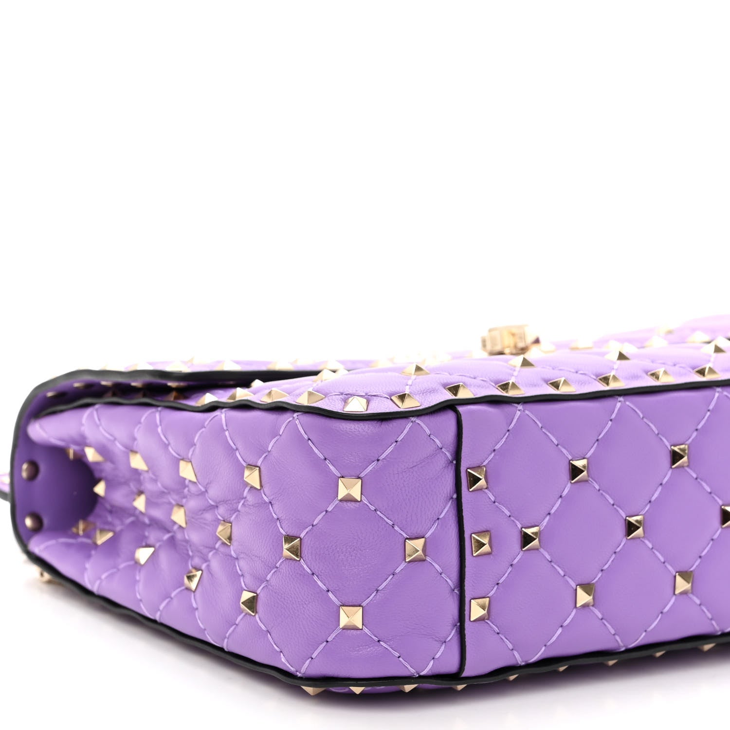 Valentino Garavani Nappa Medium Rockstud Spike Shoulder Bag Glicine 8 of 11