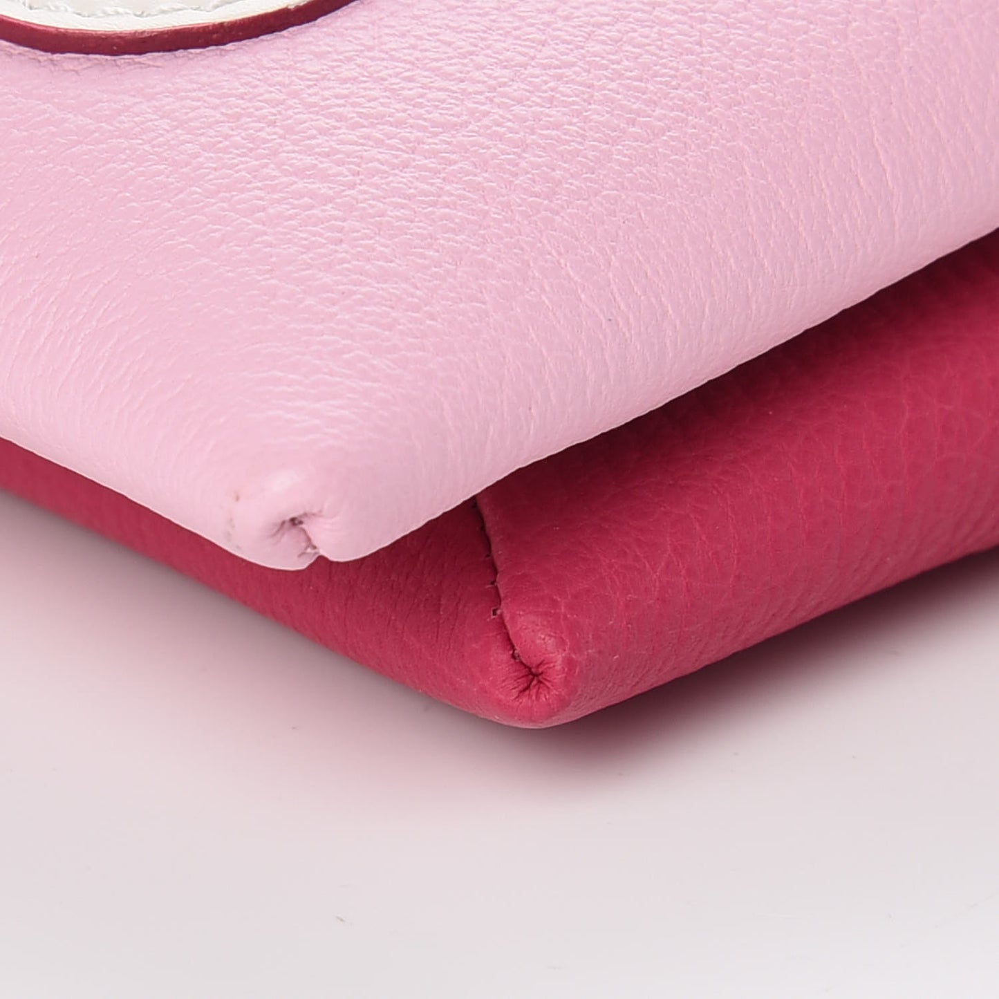 Calfskin Duetto Crossbody Bag Bright Pink