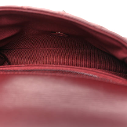 Chanel Calfskin Chevron Quilted Double Camera Bag With Flap Red 6 of 14