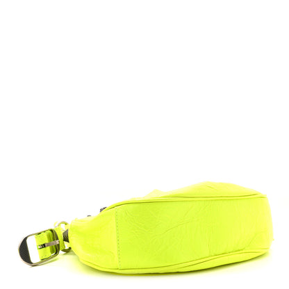 Balenciaga Agneau Arena Le Cagole Shoulder Bag XS Fluo Yellow 4 of 10