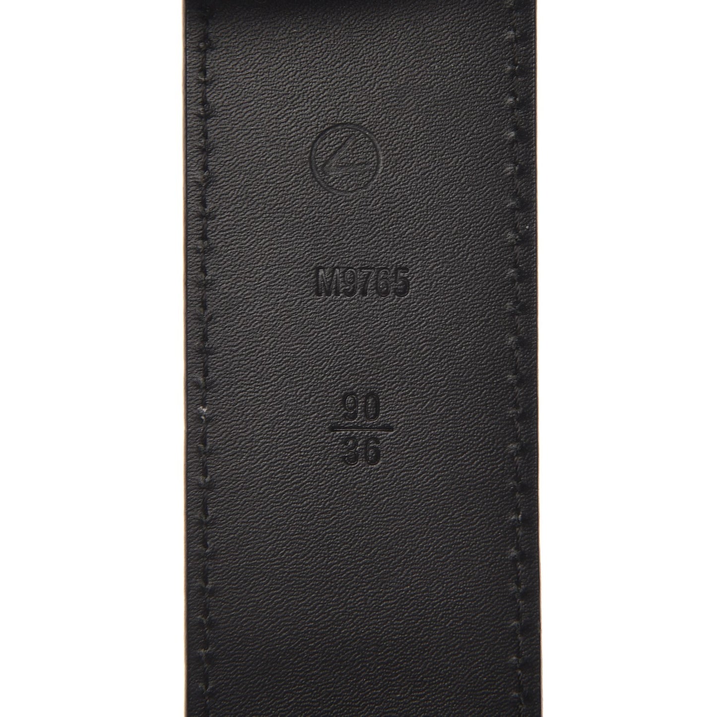 Suede Calfskin Mini Damier 40mm LV Initiales Belt 90 36 Green