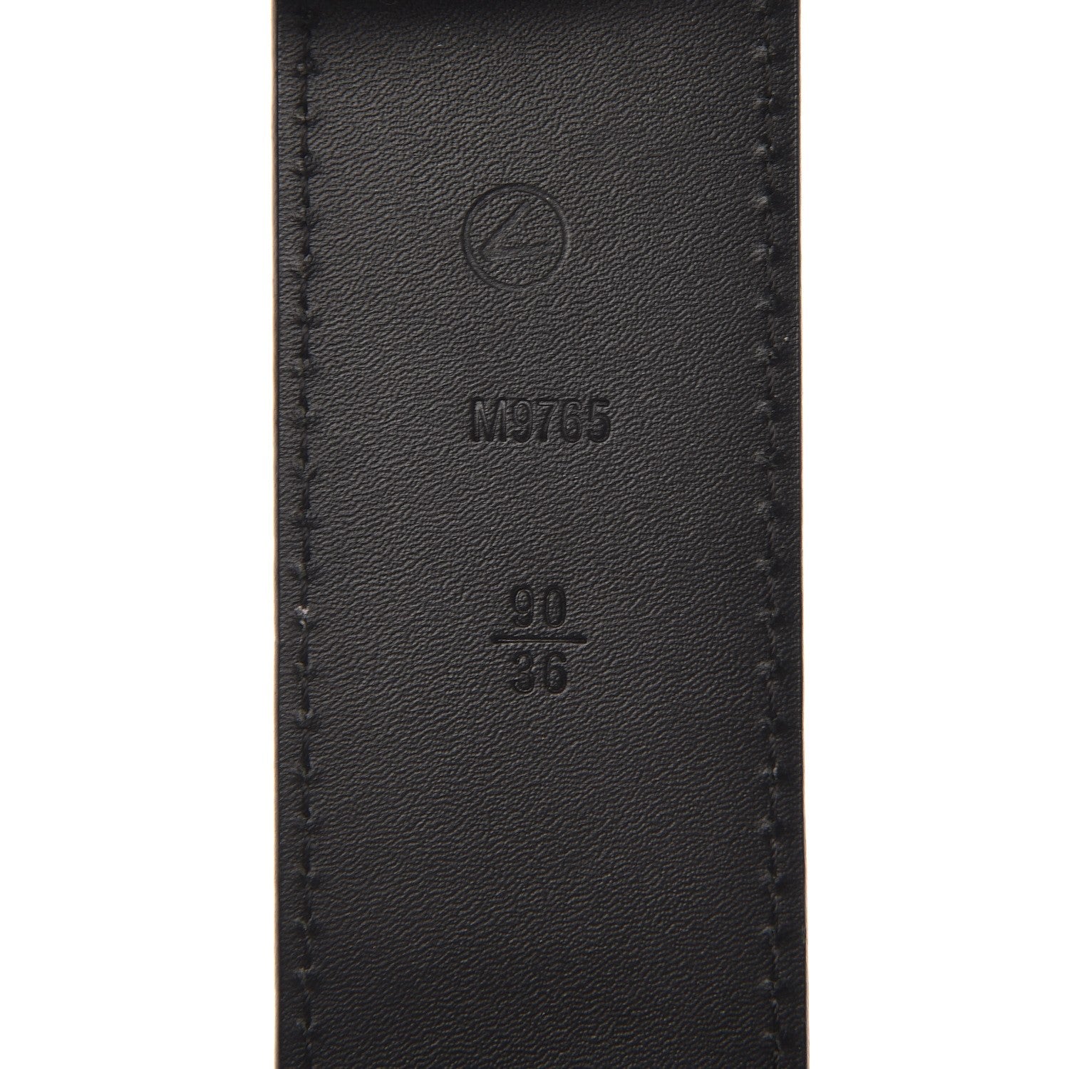 Louis Vuitton Suede Calfskin Mini Damier 40mm LV Initiales Belt 90 36 Green 3 of 6
