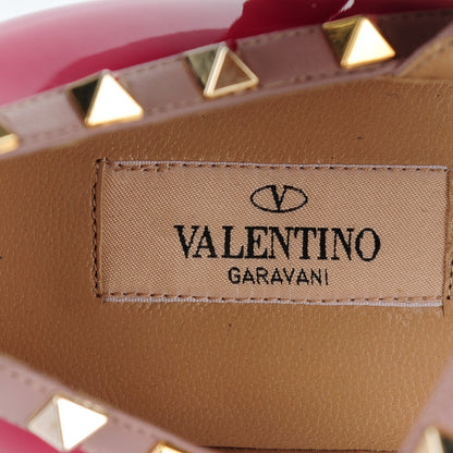 Valentino Garavani Patent Rockstud Cage Ballerina Flats 39.5 Cyclamin Poudre 7 of 8